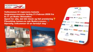 Nordbygda/Løten Ski – Inviterer til langrennscrossrenn 21.02.26 på Budor Skistadion